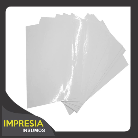 Papel PET Vinilico Autoadhesivo Semi transparente (Filmilo) - Resma de 20 hojas - A4 - comprar online