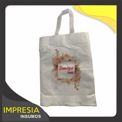Bolsas de friselina con manijas de colgar y fuelle (60x50cm)