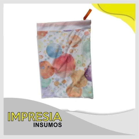 Bolsitas de microfibra con cierre cinta ajustable (apta tazas)