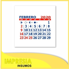 Calendarios mignon 14 x 7cm (dos meses por hoja) (pack de 50)