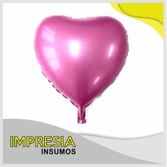 Globos corazon metalizados 25cm