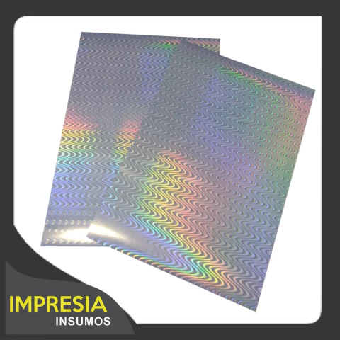 Papel Holografico Autoadhesivo Fantasia Olas de Agua Resist al Agua 180 grs - Resma de 100 hojas - A4 - comprar online