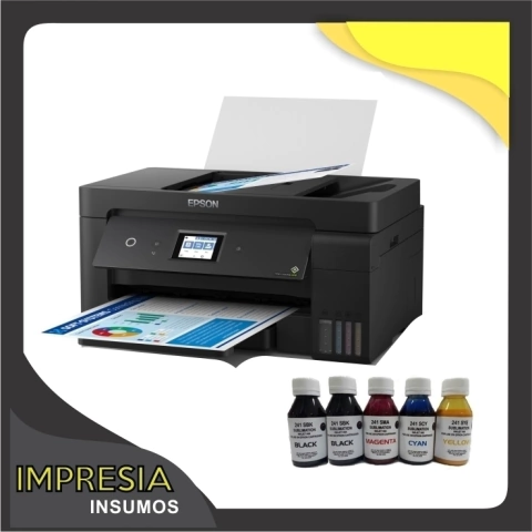 Impresora inkjet Epson ecotank A3 L14150 + 4 botellas de tinta de sublimacion
