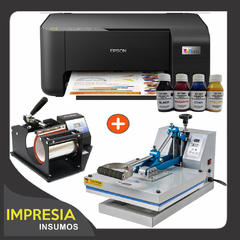 COMBO 04 Dos estamp. (38x38 y tazas rectas) + Impresora A4 L3210 + Regalos - comprar online