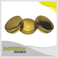 Latas pastilleras doradas (7,5 x 2,2 cm)