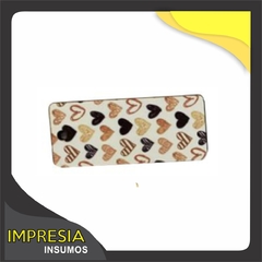 Llaveros de madera Rectangulo largo. Medidas: 7 x 3cm.