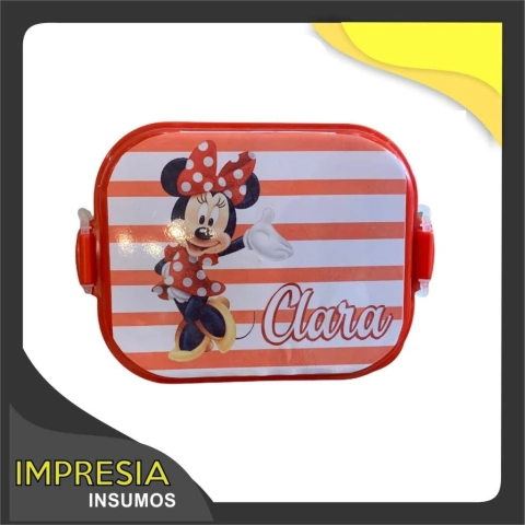 Luncheras tipo tupper plasticas blancas