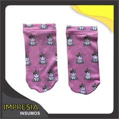 Medias soquetes tejidos unisex talle unico