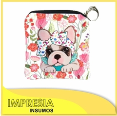 Monederos de simil neoprene con cierre