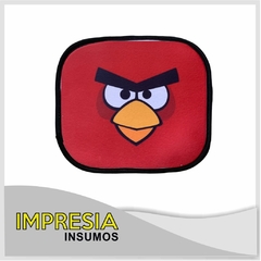 Mouse pad rectangular de tela con bies negro (20 x 24 cm)