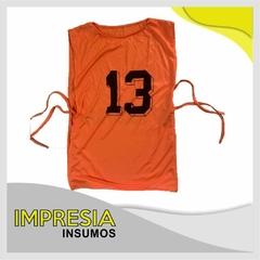 Pecheras deportivas fluo para adultos