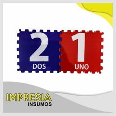 Pisos encastrables de goma