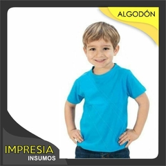 Remeras de algodon mercerizado ninos - Talles 4 al 16