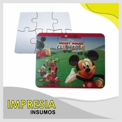Rompecabezas de madera 10x10cm (4 piezas)