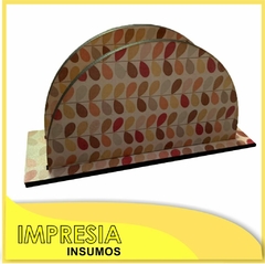 Servilleteros de madera forma tipo poligono