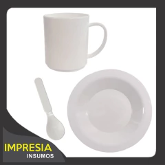PROMO - Set para jardin de plastico con plato chico (15cm)