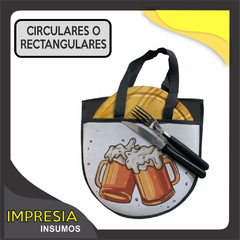 PROMO - 3 Sets para asados con tabla y funda semicircular