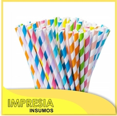 Sorbetes polipapel de diseno (pack de 25 sorbetes)