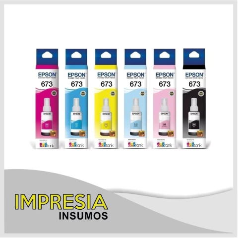 Epson Tinta original en caja T6732 Cyan (Botella 70cc para L800 / L805 / L850 / L1800)