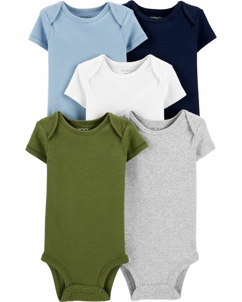 Carter's Pack 5 Bodys manga corta 1i721010
