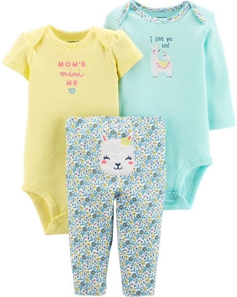 Set 3 Piezas Carters Bodys y Pantalón Llama. 17645810
