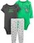 Set 3 Piezas Carters Bodys y Pantalón Dinosaurios. 17645010