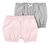 Pack 2 Short Carter's Gris y Rosa