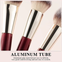 SET 9 BROCHAS PARA ROSTRO Y OJOS VEGANAS BEILI - comprar online