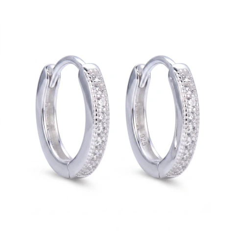 Aros Argollas de Plata 925 con Piedras (LAR103)