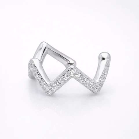 Aro a Presión Ear cuff / Bidu De Plata 925 (lar284)