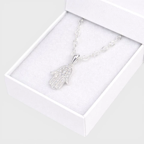 Pulsera Con Dije De Mano Y Piedras (LDI59)