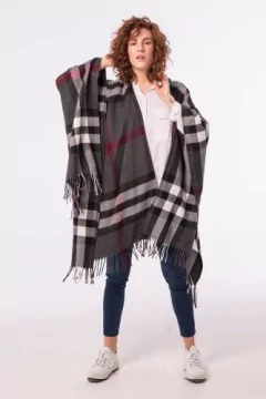 Ruana BRIT GREY - tienda online