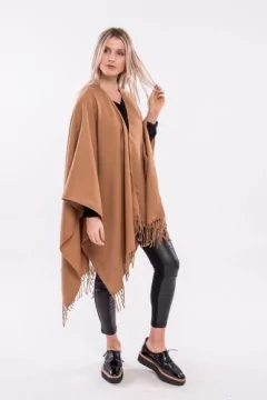 RUANA LISO CAMEL