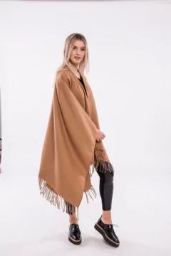 Imagen de RUANA LISO CAMEL
