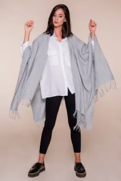 RUANA LISO GRIS CLARO - comprar online