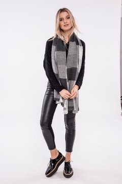 Imagen de PASHMINA DAMERO GRIS