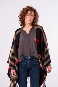 RUANA BRIT BLACK - comprar online