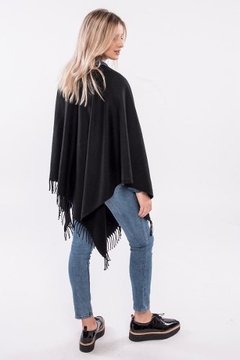RUANA LISO NEGRO - tienda online