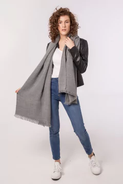 PASHMINA LISO GRIS - comprar online