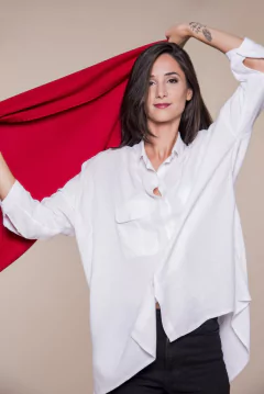 PASHMINA ROJO LISO - Vikland