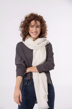 PASHMINA LISO CREMA - comprar online