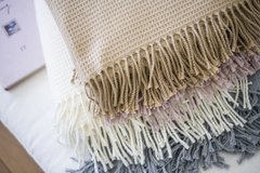 MANTA NIDO DE ABEJA CAMEL - tienda online