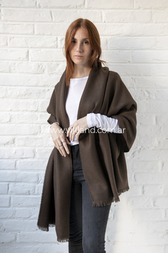 PASHMINA LISO MARRON - tienda online
