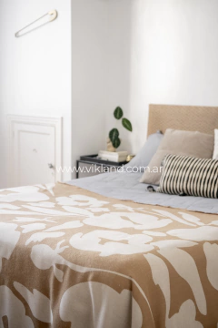 MANTA BOUQUET CAMEL - comprar online