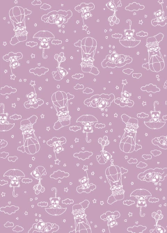 MANTA KIDS Panda Lila - comprar online