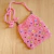 Bolsa Lateral Rosa com Bolinhas | Pistache Acessórios