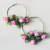 Brinco de Argola com Flores Coloridas | Pistache Acessórios
