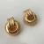 Brinco Dourado de Argola Intercalada | Pistache Acessórios