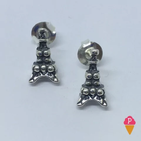 Brinco Torre Eiffel Prata 950 | Pistache Acessórios