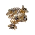Broche de Colmeia com Abelhas Dourado - Presilhas, Jóias e Acessórios de Moda Feminina | Pistache Acessórios